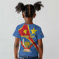 Personalised DR Congo Kid T shirt Coat Of Arms With Map