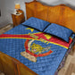 Personalised DR Congo Quilt Bed Set Coat Of Arms With Map