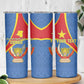 Personalised DR Congo Skinny Tumbler Coat Of Arms With Map