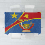 Personalised DR Congo Tablecloth Coat Of Arms With Map
