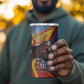 DR Congo 4 in 1 Can Cooler Tumbler Okapi Coat Of Arms