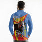 DR Congo Long Sleeve Polo Shirt Okapi Coat Of Arms