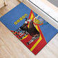 DR Congo Rubber Doormat Okapi Coat Of Arms
