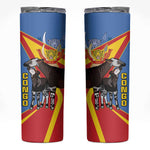 DR Congo Skinny Tumbler Okapi Coat Of Arms