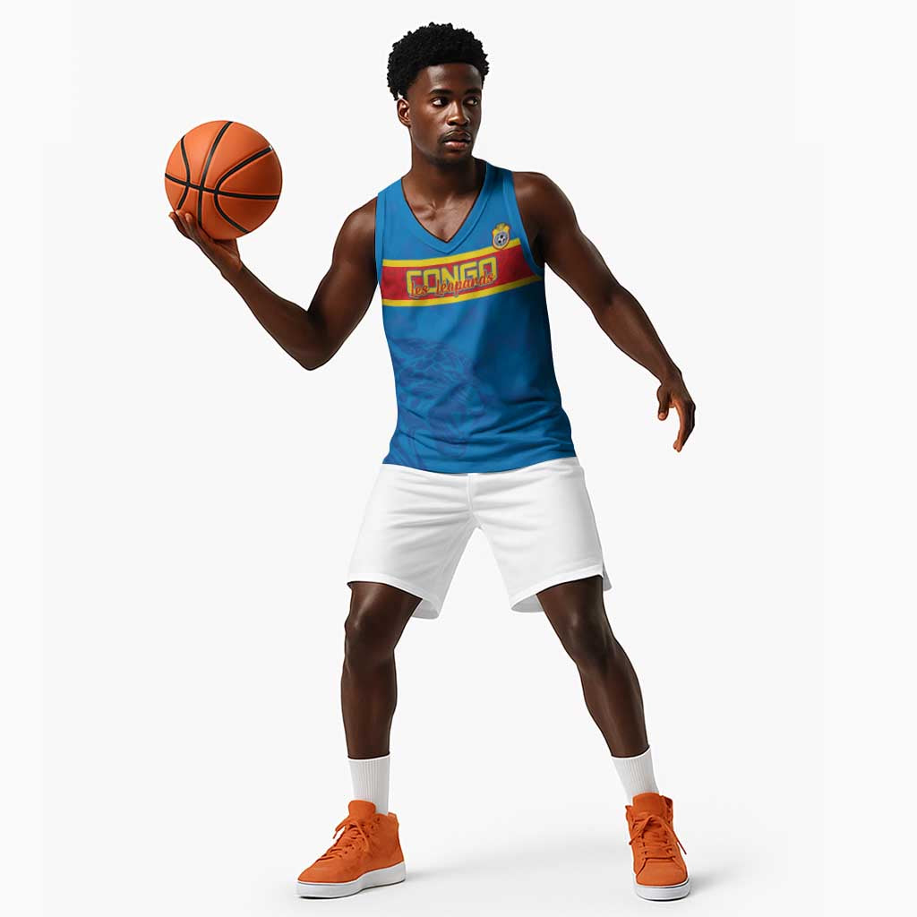 DR Congo Football Custom Basketball Jersey Go Champions LT15