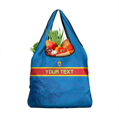 DR Congo Football Custom Grocery Bag Go Champions