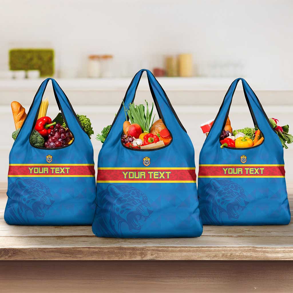 DR Congo Football Custom Grocery Bag Go Champions