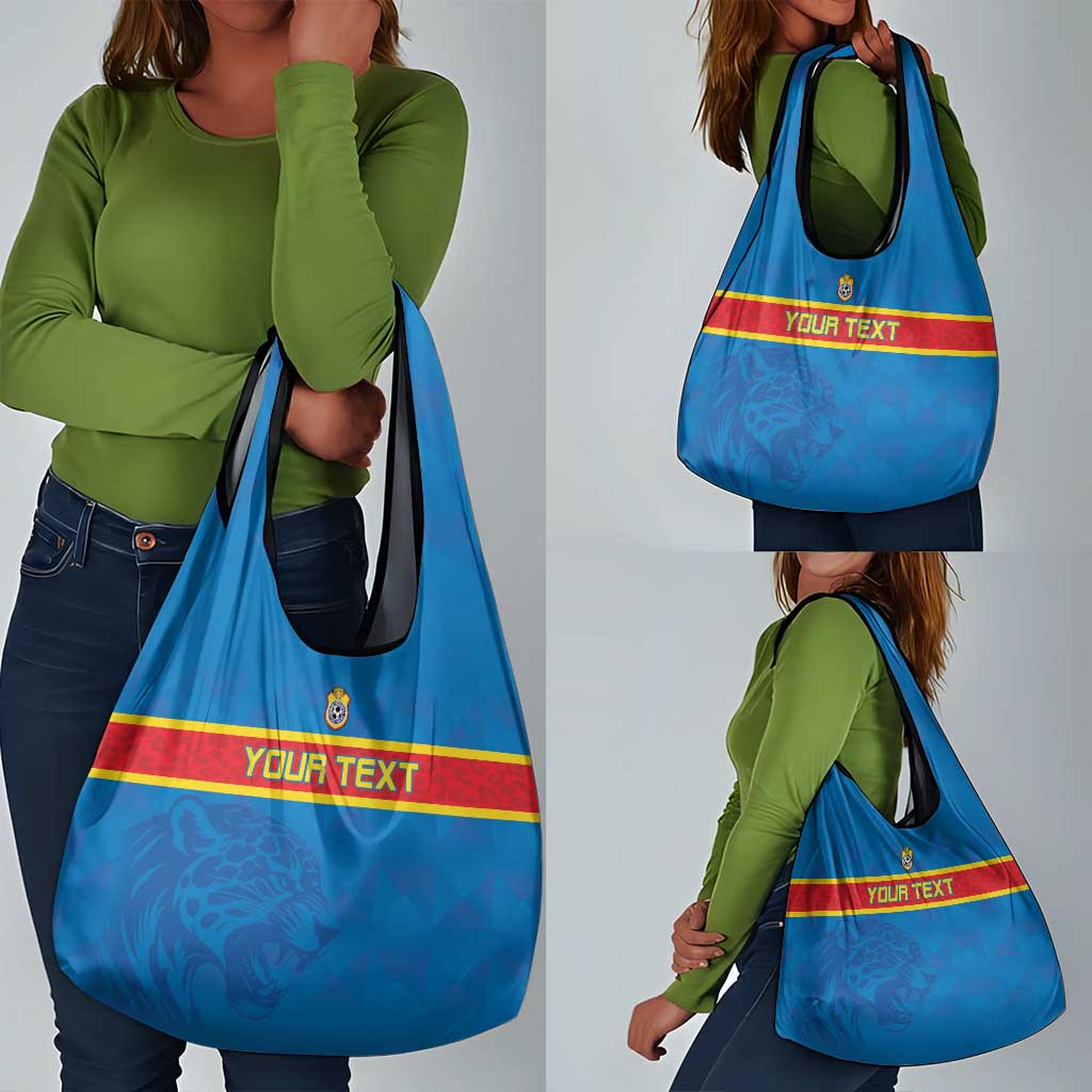 DR Congo Football Custom Grocery Bag Go Champions