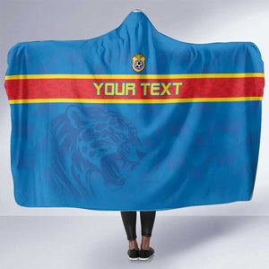 DR Congo Football Custom Hooded Blanket Go Champions