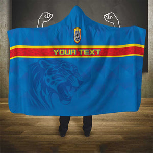 DR Congo Football Custom Hooded Blanket Go Champions