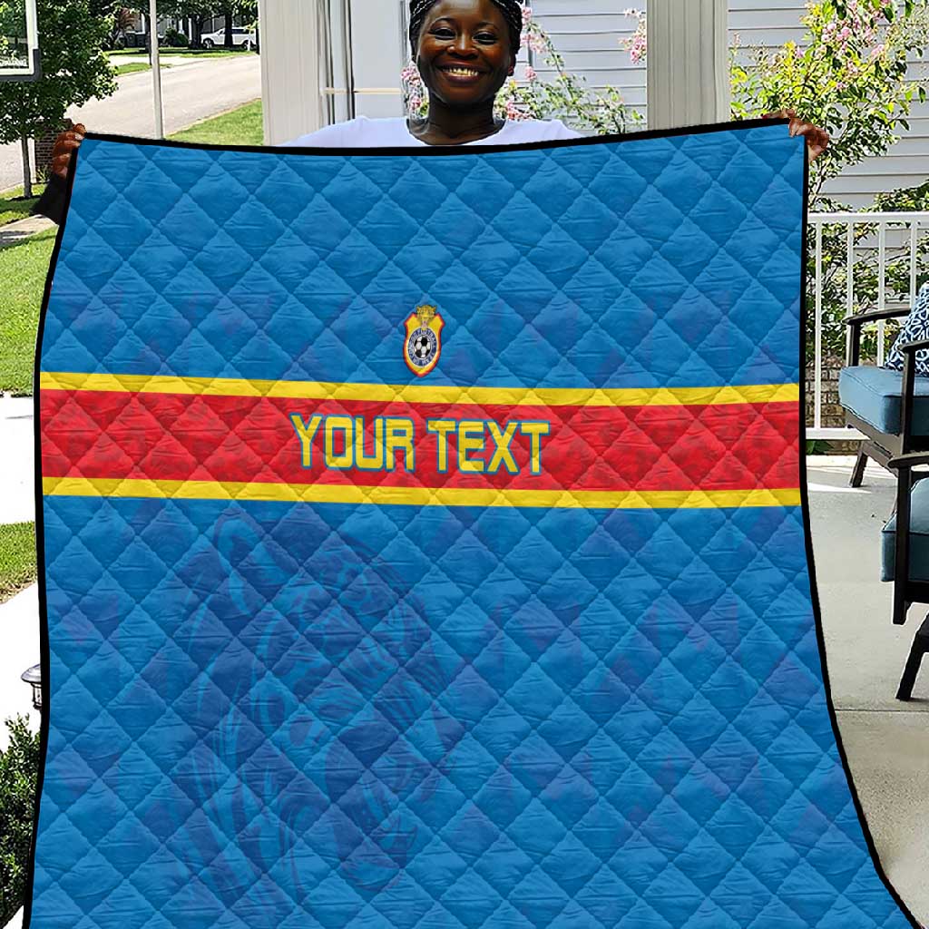 DR Congo Football Custom Quilt Go Champions