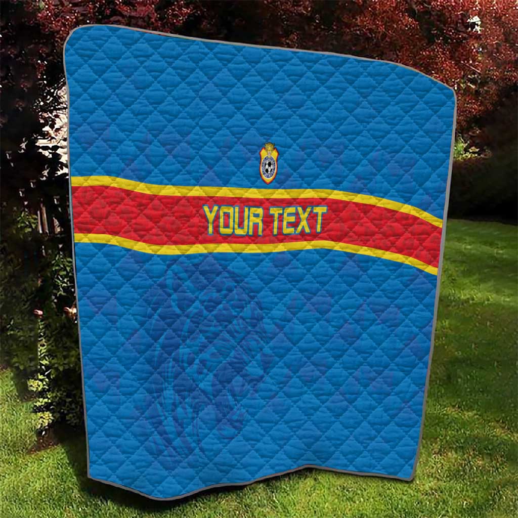DR Congo Football Custom Quilt Go Champions