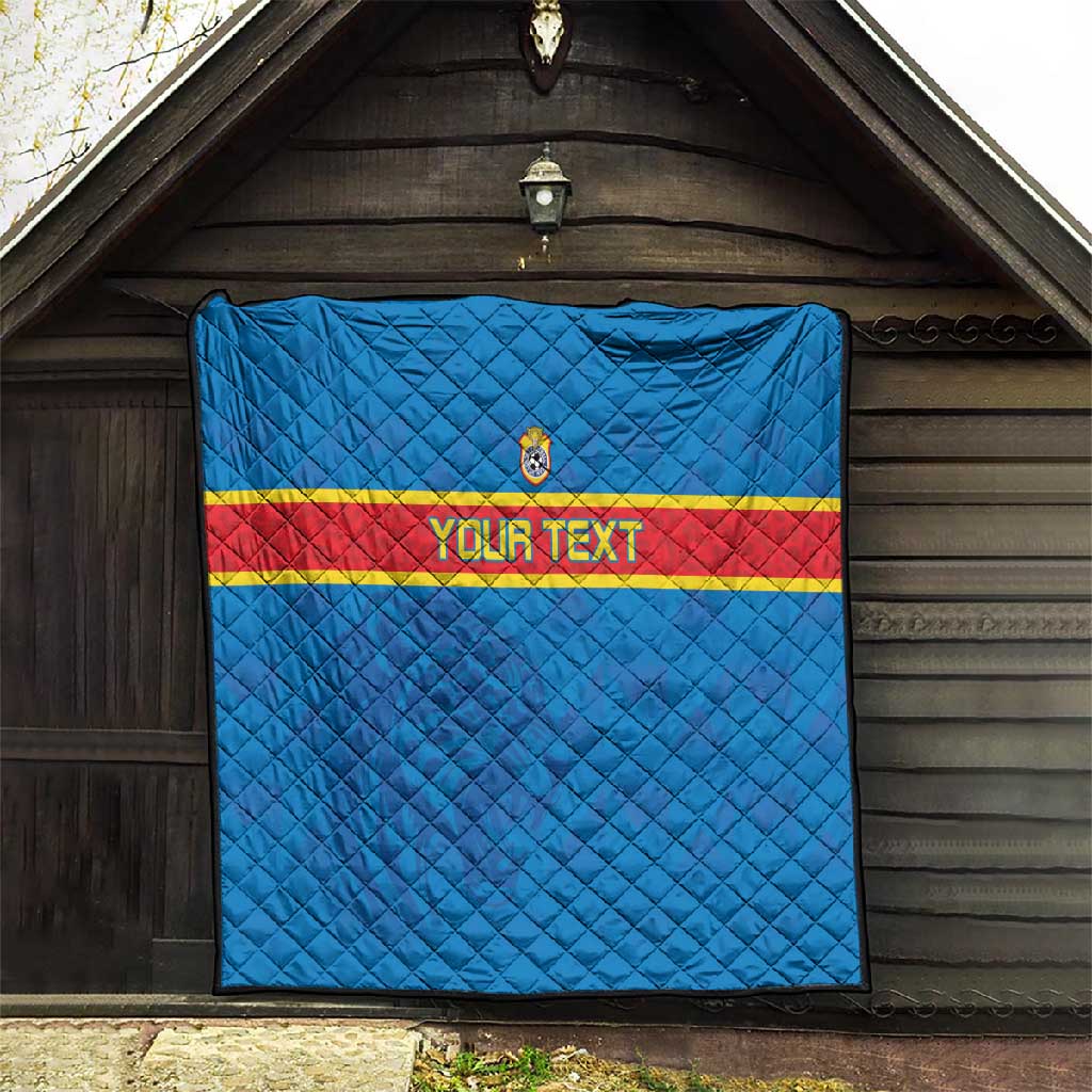 DR Congo Football Custom Quilt Go Champions