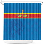DR Congo Football Custom Shower Curtain Go Champions