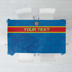 DR Congo Football Custom Tablecloth Go Champions