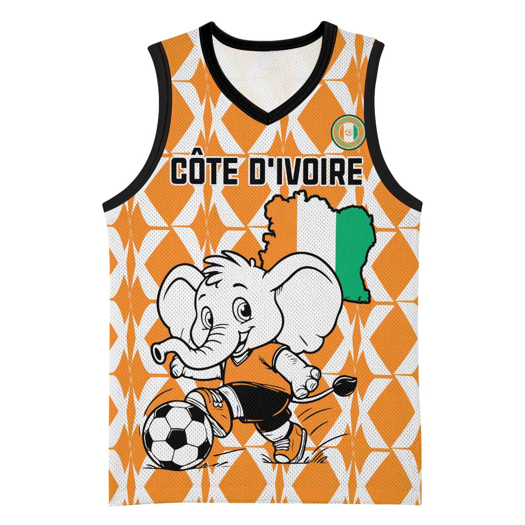 Custom Ivory Coast Football Basketball Jersey Go Champions LT15