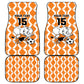 Custom Ivory Coast Football Car Mats Go Champions