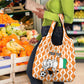 Custom Ivory Coast Football Grocery Bag Go Champions