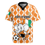 Custom Ivory Coast Football Rugby Jersey Go Champions