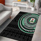 Nigeria African Tribal Pattern Area Rug Chest Arm Tattoo