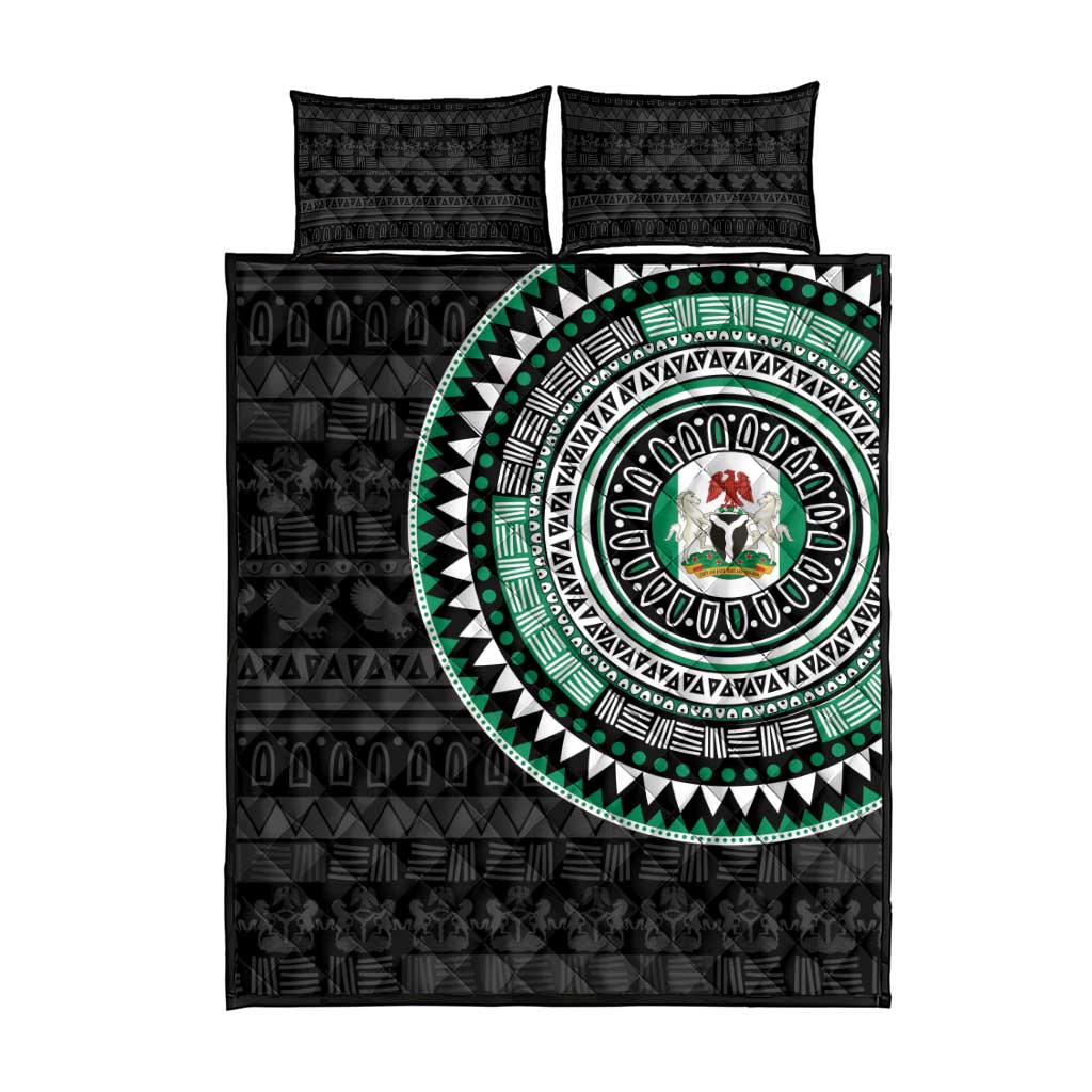 Nigeria African Tribal Pattern Quilt Bed Set Chest Arm Tattoo