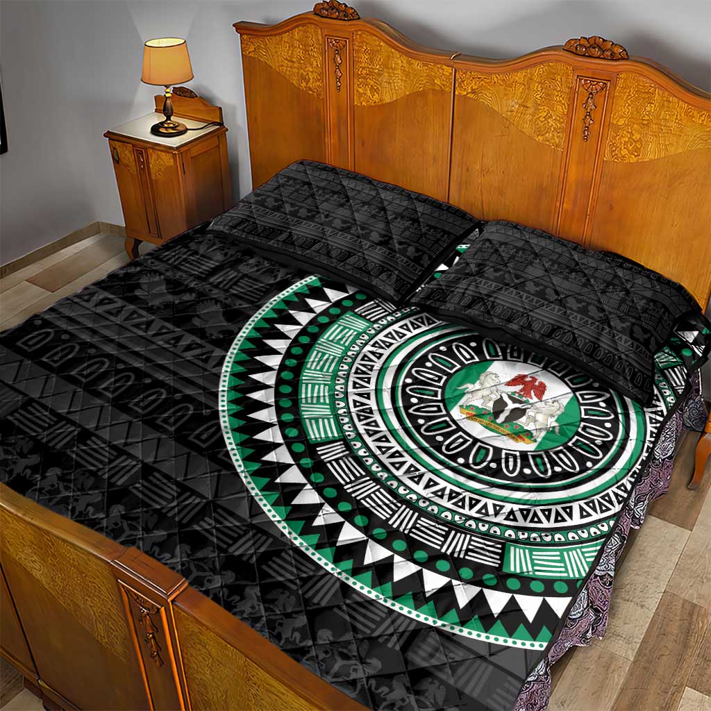 Nigeria African Tribal Pattern Quilt Bed Set Chest Arm Tattoo