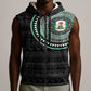 Nigeria African Tribal Pattern Sleeveless Zip Hoodie Chest Arm Tattoo - African Pride