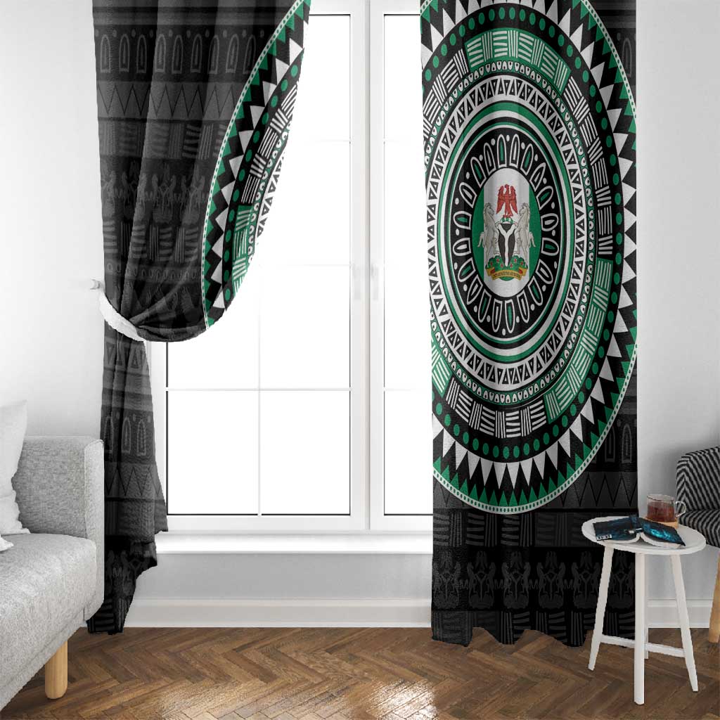 Nigeria African Tribal Pattern Window Curtain Chest Arm Tattoo