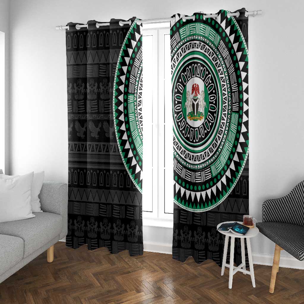 Nigeria African Tribal Pattern Window Curtain Chest Arm Tattoo