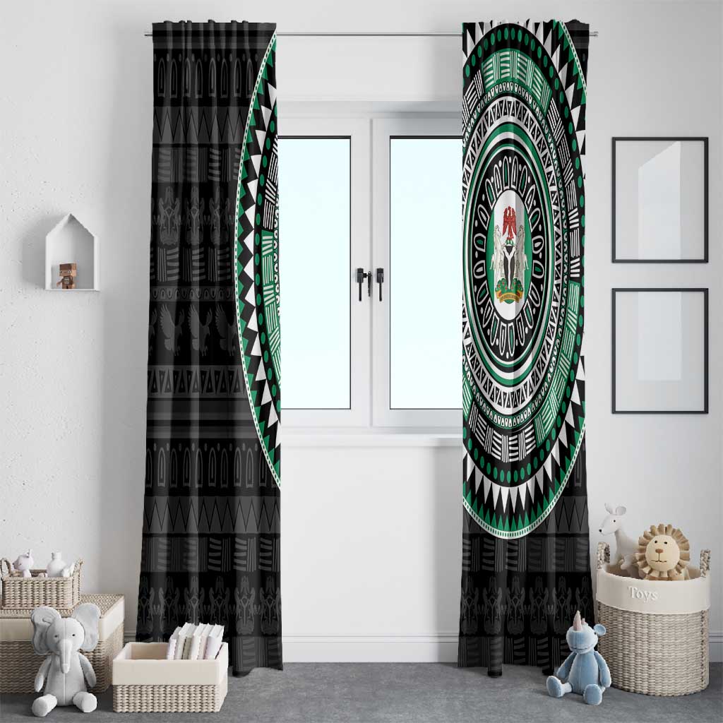 Nigeria African Tribal Pattern Window Curtain Chest Arm Tattoo