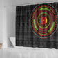 Cameroon African Tribal Pattern Shower Curtain Chest Arm Tattoo