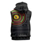 Cameroon African Tribal Pattern Sleeveless Zip Hoodie Chest Arm Tattoo - African Pride