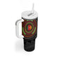 Cameroon African Tribal Pattern Tumbler With Handle Chest Arm Tattoo