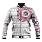 Liberia African Tribal Pattern Baseball Jacket Chest Arm Tattoo