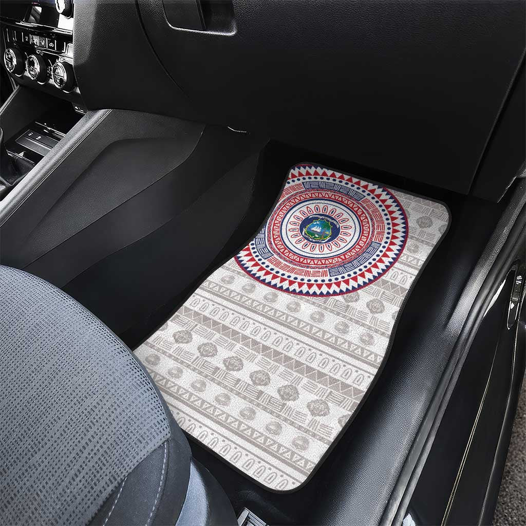 Liberia African Tribal Pattern Car Mats Chest Arm Tattoo