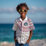 Liberia African Tribal Pattern Kid Hawaiian Shirt Chest Arm Tattoo