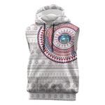 Liberia African Tribal Pattern Sleeveless Hoodie Chest Arm Tattoo - African Pride