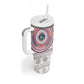 Liberia African Tribal Pattern Tumbler With Handle Chest Arm Tattoo