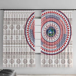 Liberia African Tribal Pattern Window Curtain Chest Arm Tattoo