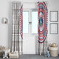Liberia African Tribal Pattern Window Curtain Chest Arm Tattoo