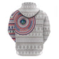 Liberia African Tribal Pattern Zip Hoodie Chest Arm Tattoo