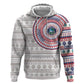 Liberia African Tribal Pattern Zip Hoodie Chest Arm Tattoo