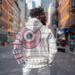 Liberia African Tribal Pattern Zip Hoodie Chest Arm Tattoo