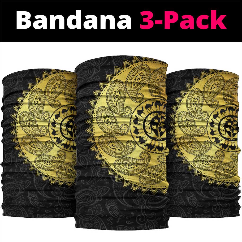 Eritrea African Tribal Mix Paisley Pattern Neck Gaiter Chest Arm Tattoo LT15