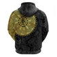 Eritrea African Tribal Mix Paisley Pattern Zip Hoodie Chest Arm Tattoo