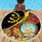 Personalized República de Angola Beach Blanket Coat Of Arms With Map