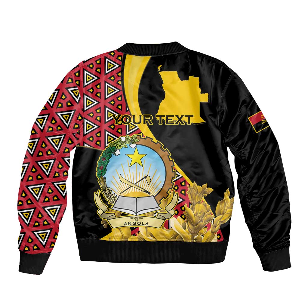 Personalized República de Angola Bomber Jacket Coat Of Arms With Map