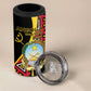 Personalized República de Angola 4 in 1 Can Cooler Tumbler Coat Of Arms With Map
