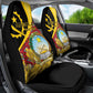 Personalized República de Angola Car Seat Cover Coat Of Arms With Map