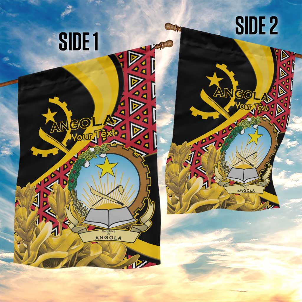 Personalized República de Angola Garden Flag Coat Of Arms With Map